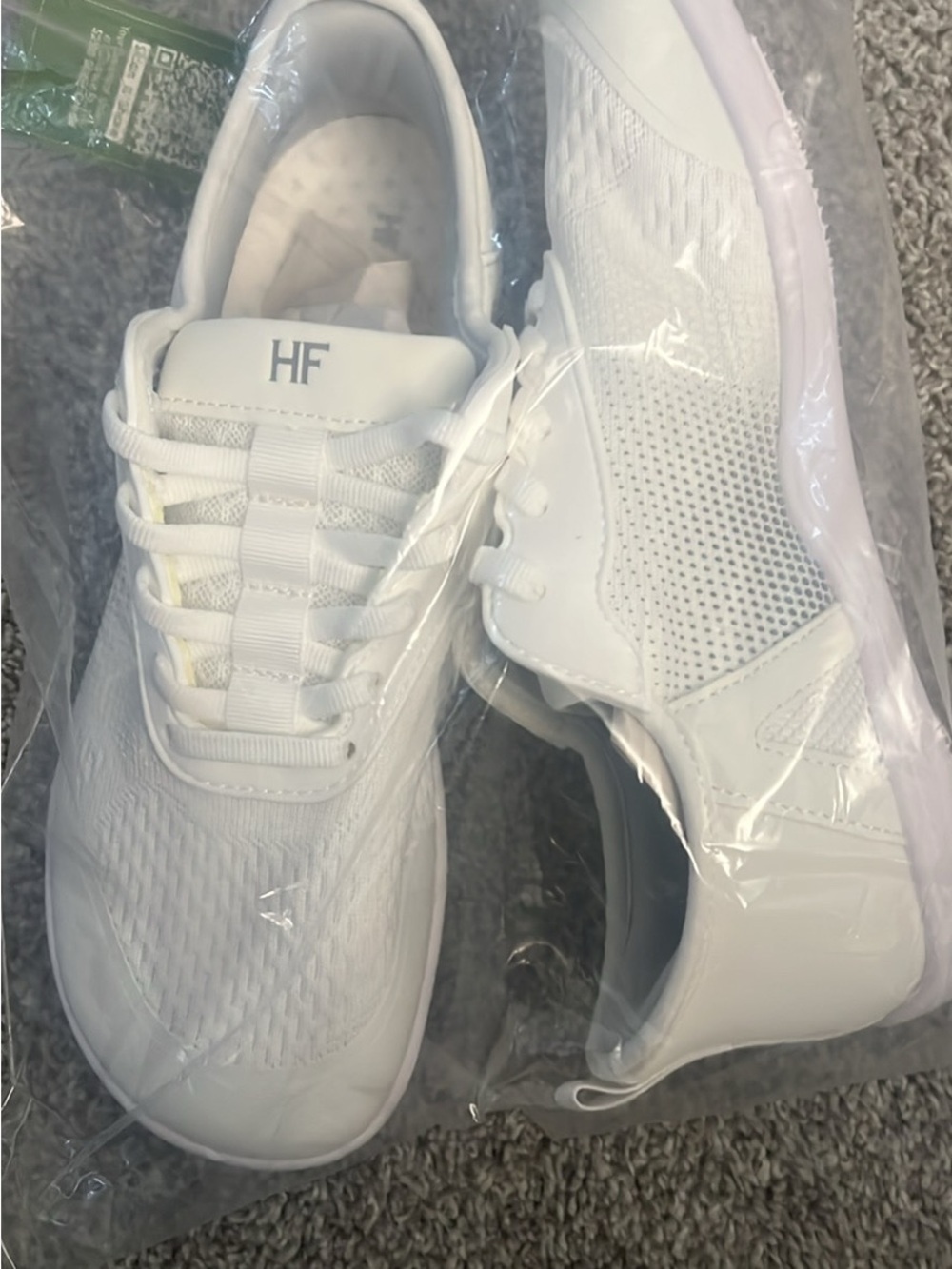 HF Women’s White Athletic Sneakers - Lightweight Comfort
